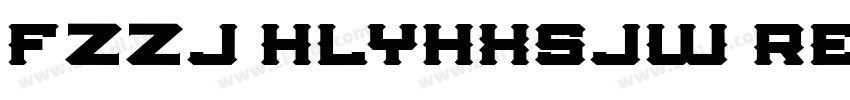 FZZJ HLYHXSJW Regula字体转换